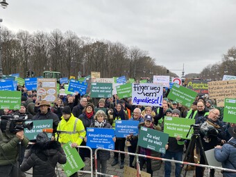 Grodemonstration Berlin 18. Dezember 2023