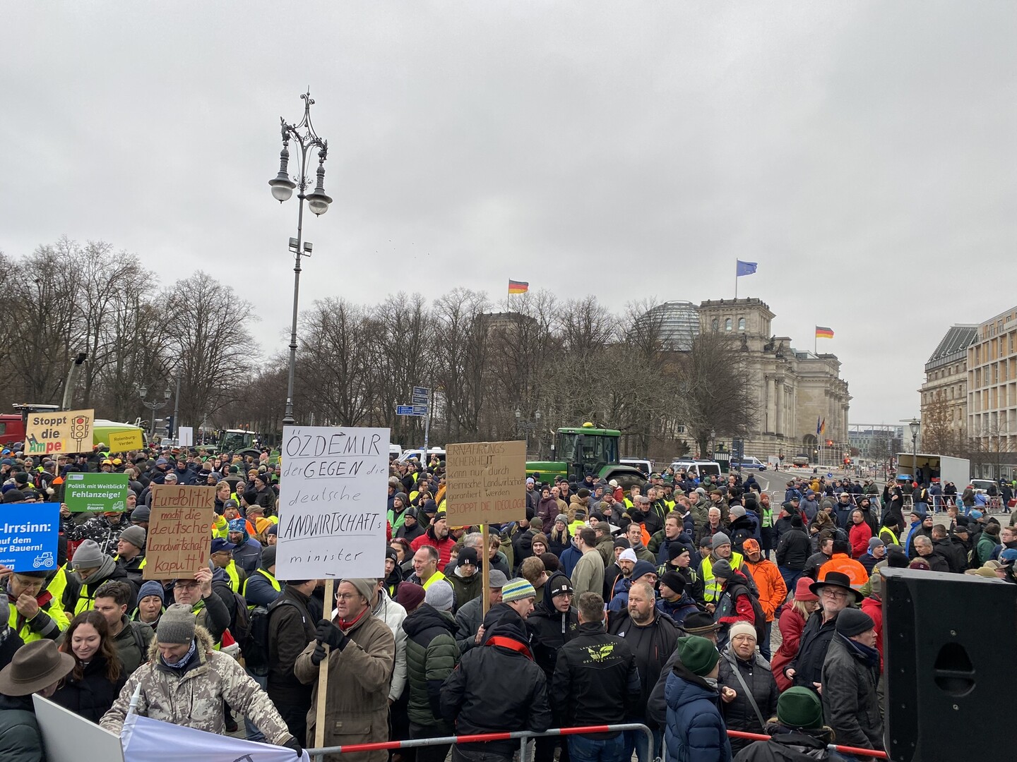 Grodemonstration Berlin 18. Dezember 2023
