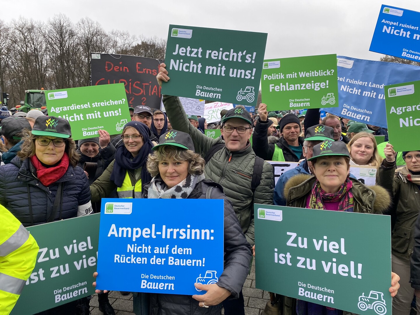 Grodemonstration Berlin 18. Dezember 2023
