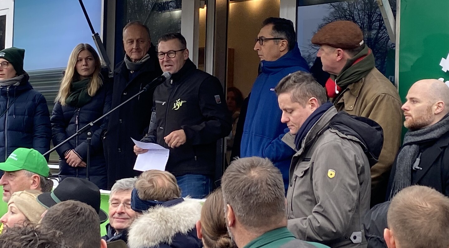 Grodemonstration Berlin 18. Dezember 2023